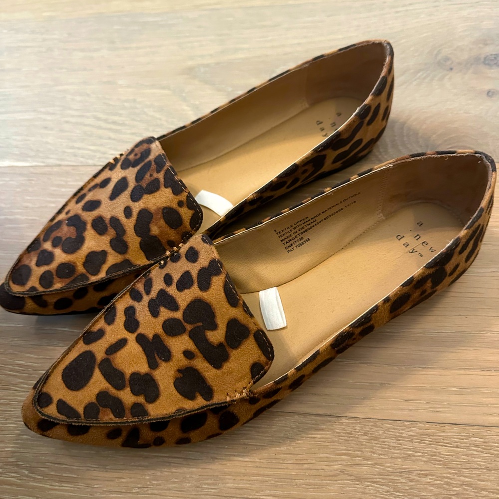 A New Day leopard loafers- Size 9